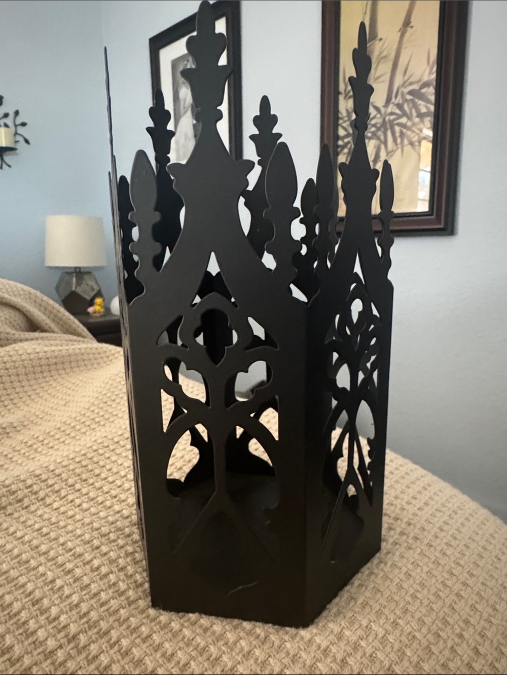 Ashland Gothic Ornate Metal Candle Holder